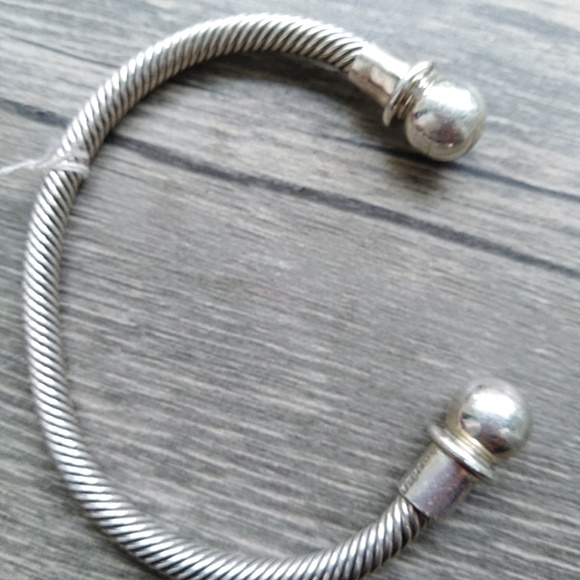 Jewelry - Industrial chic Sterling Silver cable bracelet